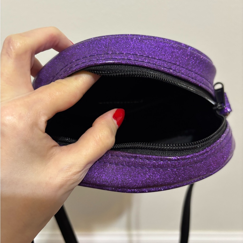 Purple and Black Small Love Pain and Stitches Pumpkin Bag - Picture 6 of 8